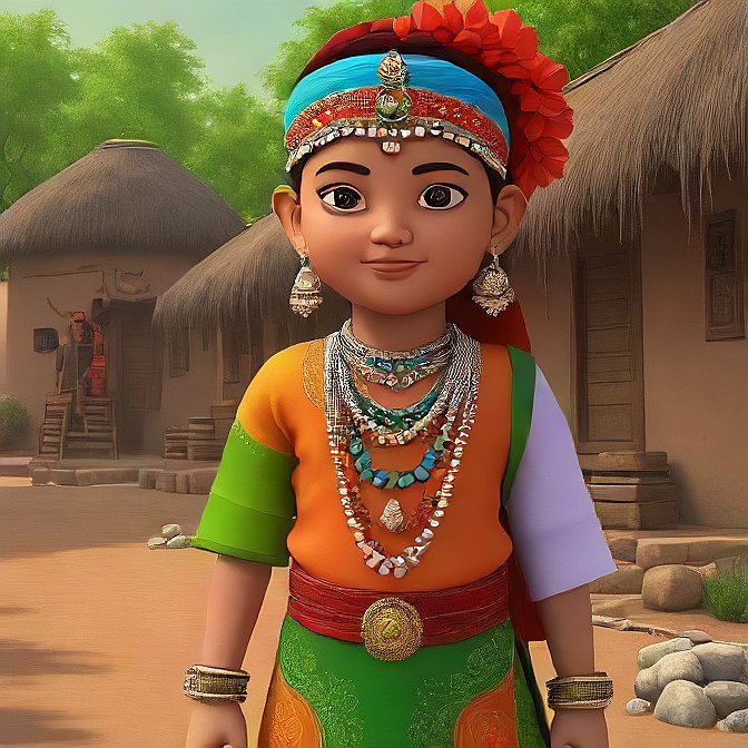 3D cartoon character art